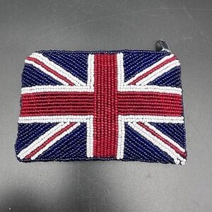 Beaded Union Jack Coin Purse